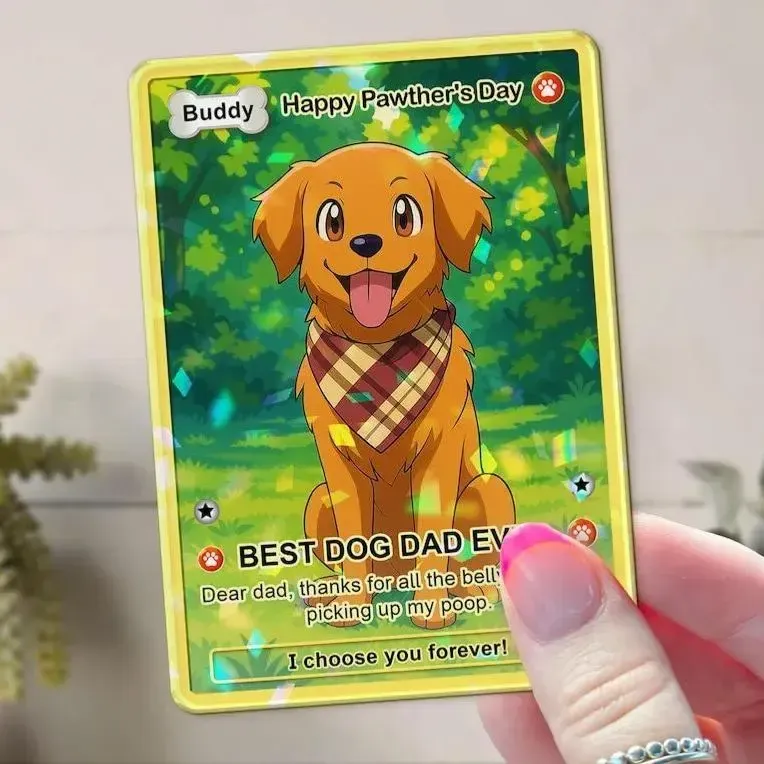 Father's Day Poke Card Custom Poke Card Gift For Dad, Father's Day Gift, Custom Present