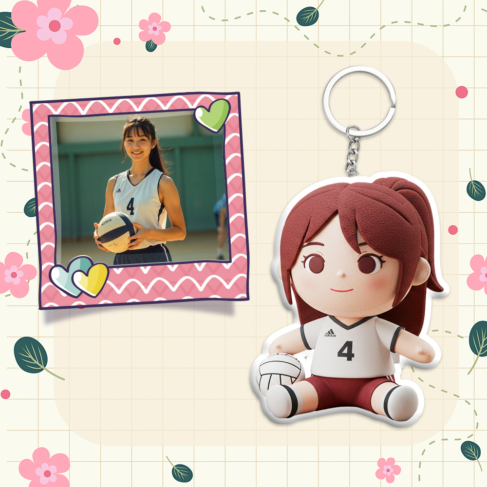カスタム写真ぬいぐるみ人形キーチェーン パーソナライズされた漫画ミニミーぬいぐるみキーチェーン 彼へのギフト