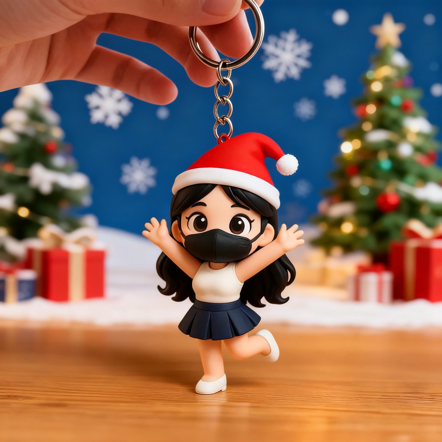 あなたの写真からカスタムメイドされたミニ3dフィギュアキーホルダー。クリスマスプレゼント誰にでも喜ばれるクリエイティブなギフト