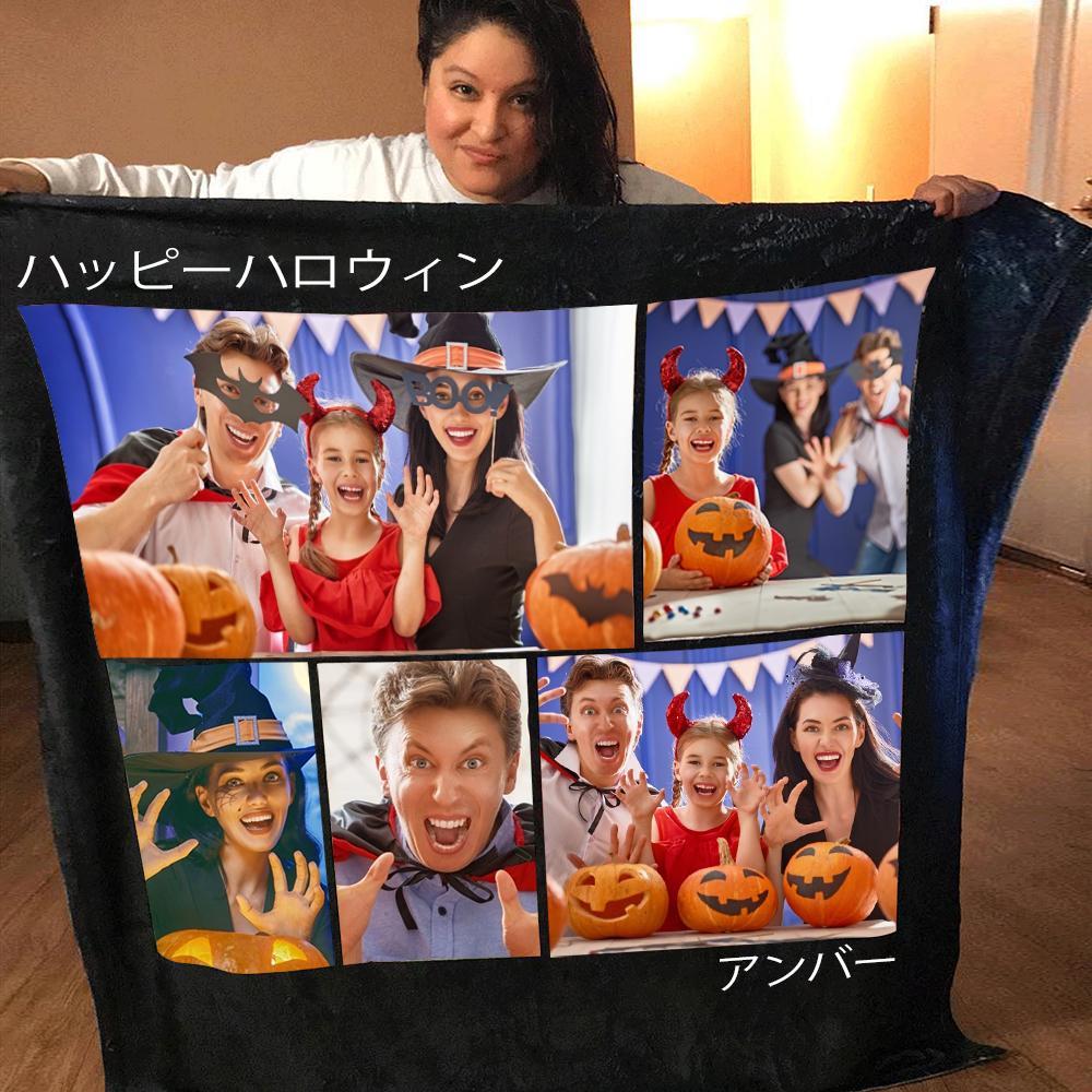 父の日ギフトカスタムパーソナライズされた写真コラージュブランケットブランケット オリジナル