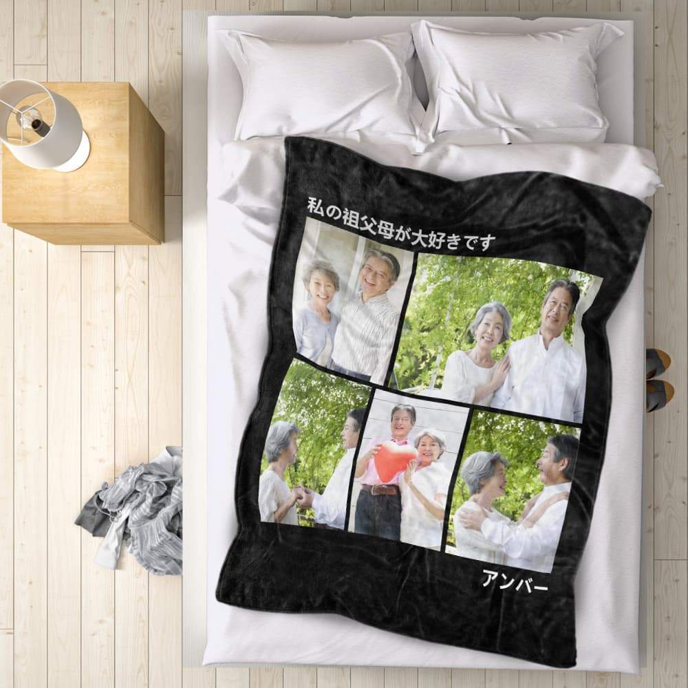 カスタムフォトブランケット-父の日ギフト写真でカスタムパーソナライズされたブランケット