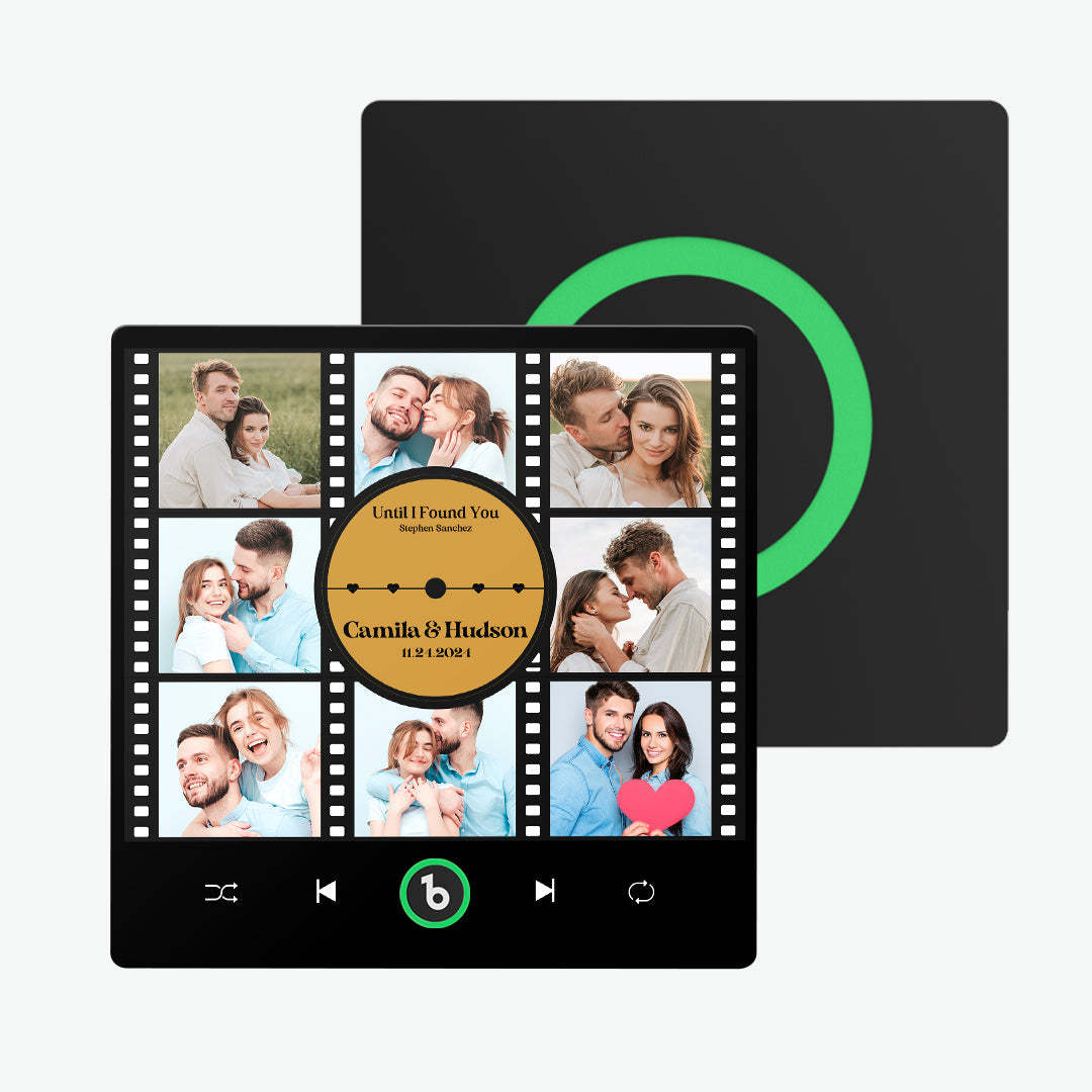 新しい 4.0 アップグレードカスタム音楽冷蔵庫用マグネットフィルム写真コラージュスタイル冷蔵庫用マグネット恋人へのギフト -