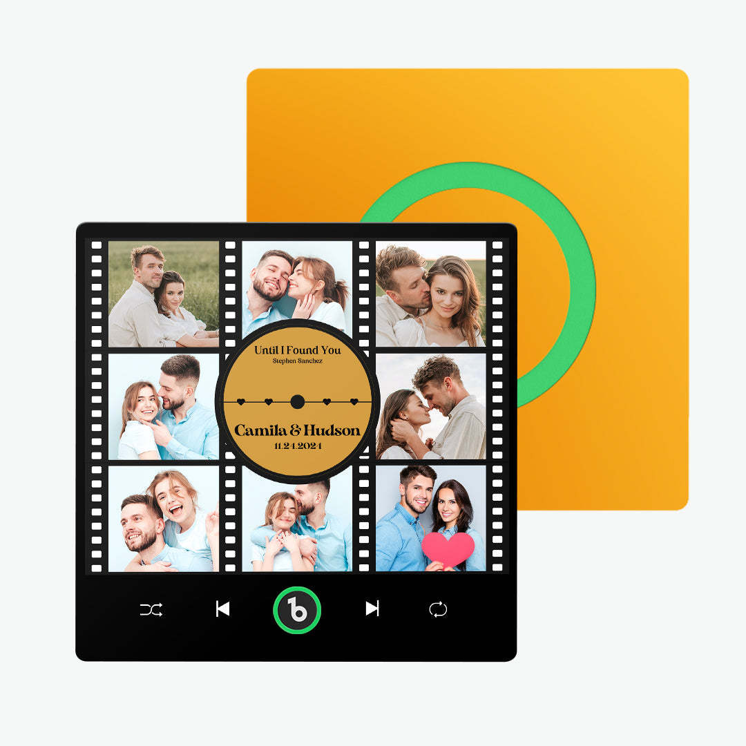 新しい 4.0 アップグレードカスタム音楽冷蔵庫用マグネットフィルム写真コラージュスタイル冷蔵庫用マグネット恋人へのギフト -