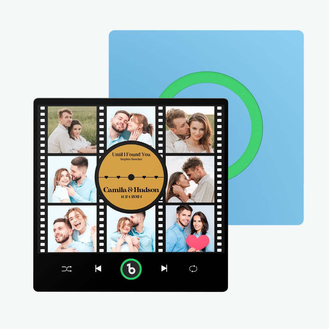 新しい 4.0 アップグレードカスタム音楽冷蔵庫用マグネットフィルム写真コラージュスタイル冷蔵庫用マグネット恋人へのギフト -