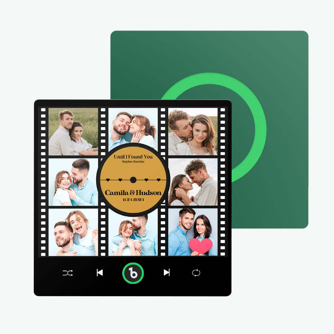 新しい 4.0 アップグレードカスタム音楽冷蔵庫用マグネットフィルム写真コラージュスタイル冷蔵庫用マグネット恋人へのギフト -