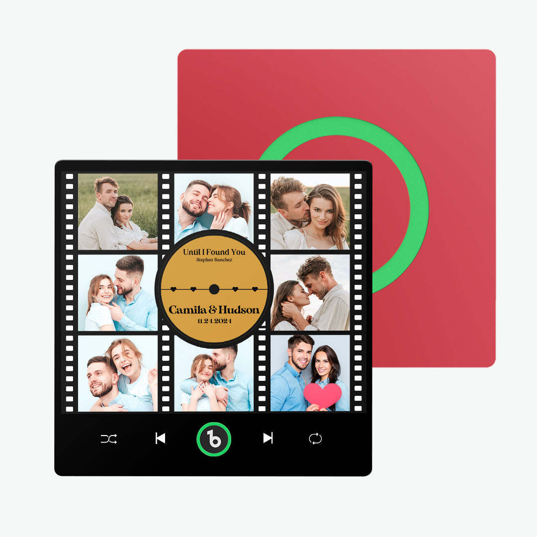 新しい 4.0 アップグレードカスタム音楽冷蔵庫用マグネットフィルム写真コラージュスタイル冷蔵庫用マグネット恋人へのギフト -