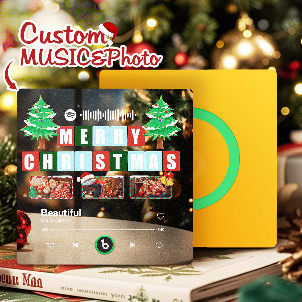 音楽冷蔵庫用マグネット クリスマス冷蔵庫用マグネット 音楽愛好家に最適 -