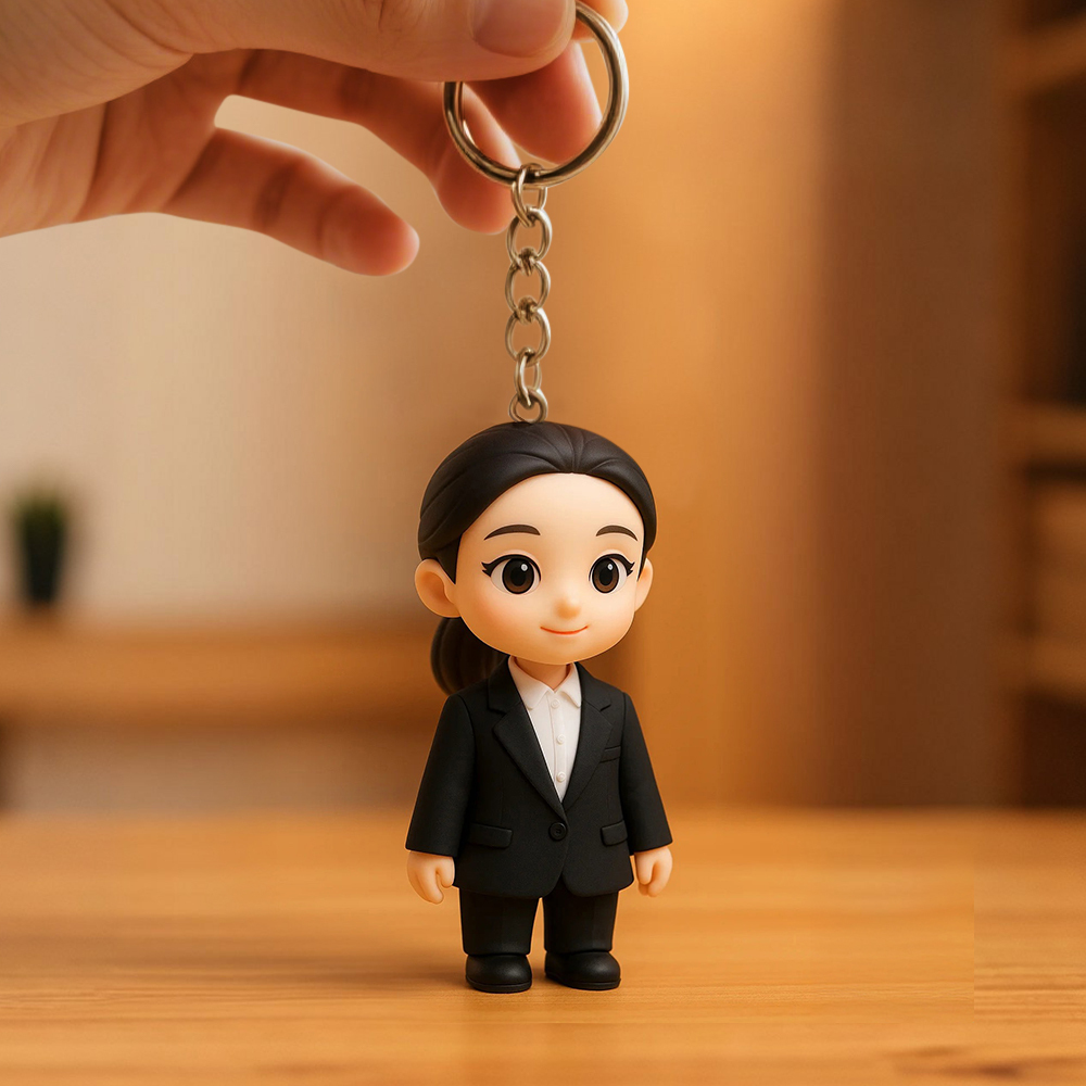 あなたの写真からカスタムメイドされたミニ3dフィギュアキーホルダー。誰にでも喜ばれるクリエイティブなギフト