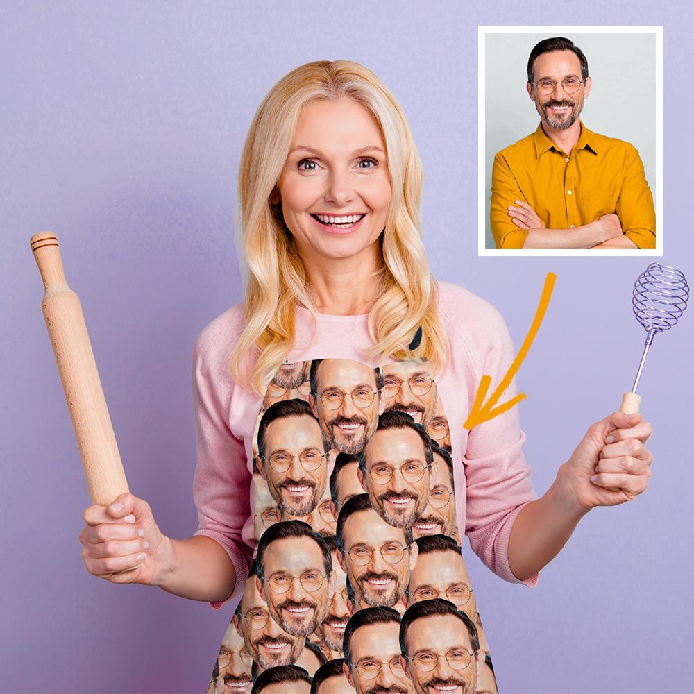 カスタムフェイスエプロン-フェイスマッシュ母の日への有意義な贈り物