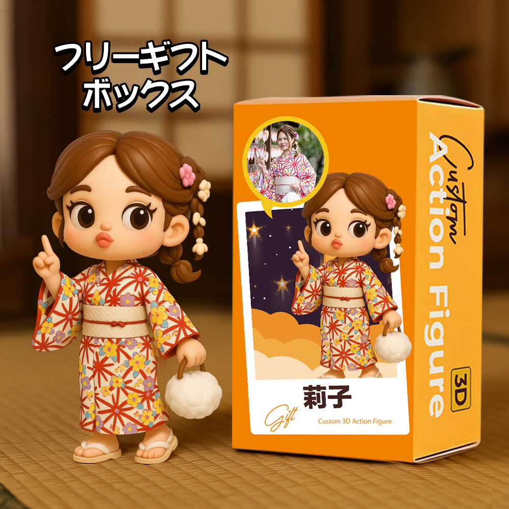 カスタムかわいいふくれっ面スタイルのおもちゃのフィギュア3dミニフィギュアパーソナライズされた写真ブラインドボックスお母さん、奥さん、ガールフレンド、娘、友人へのユニークなギフト-7