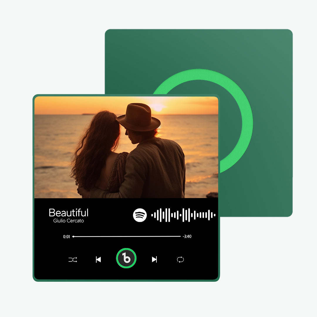 新しい 4.0 アップグレードカスタム音楽冷蔵庫用マグネットカラフルなフレームアルバム冷蔵庫用マグネット歌再生可能彼女へのギフト -