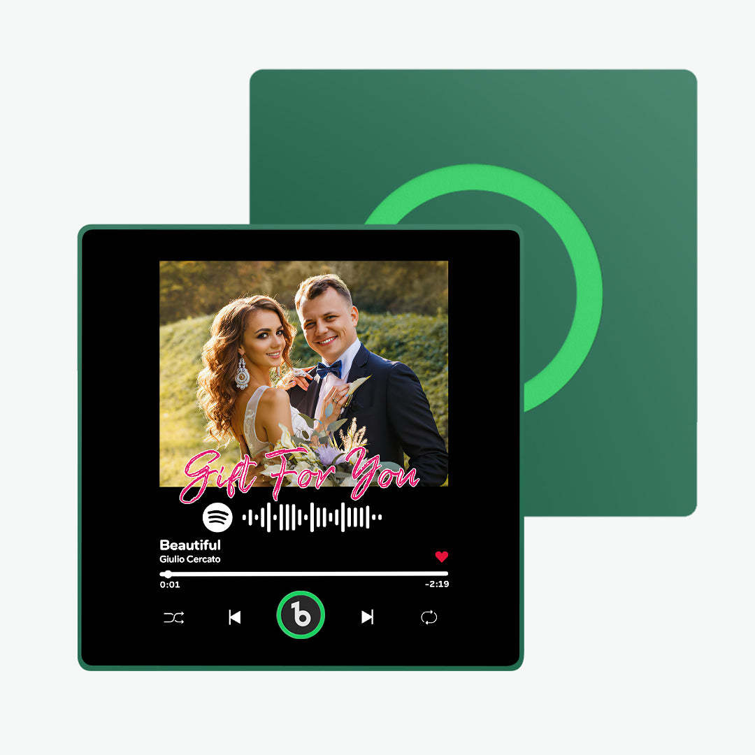 カスタム音楽冷蔵庫マグネット カラフルなフレーム付き パーソナライズされた Spotify 冷蔵庫マグネット 写真付き ウェディングギフト -