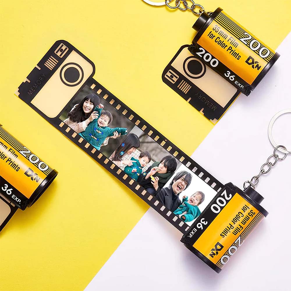 母の日ギフト-カスタムフィルムロールキーホルダーカスタマイズ可能なギフトカメラロール