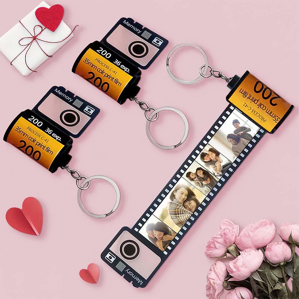 母の日ギフト-カスタムフィルムロールキーホルダーカスタマイズ可能なギフトカメラロール