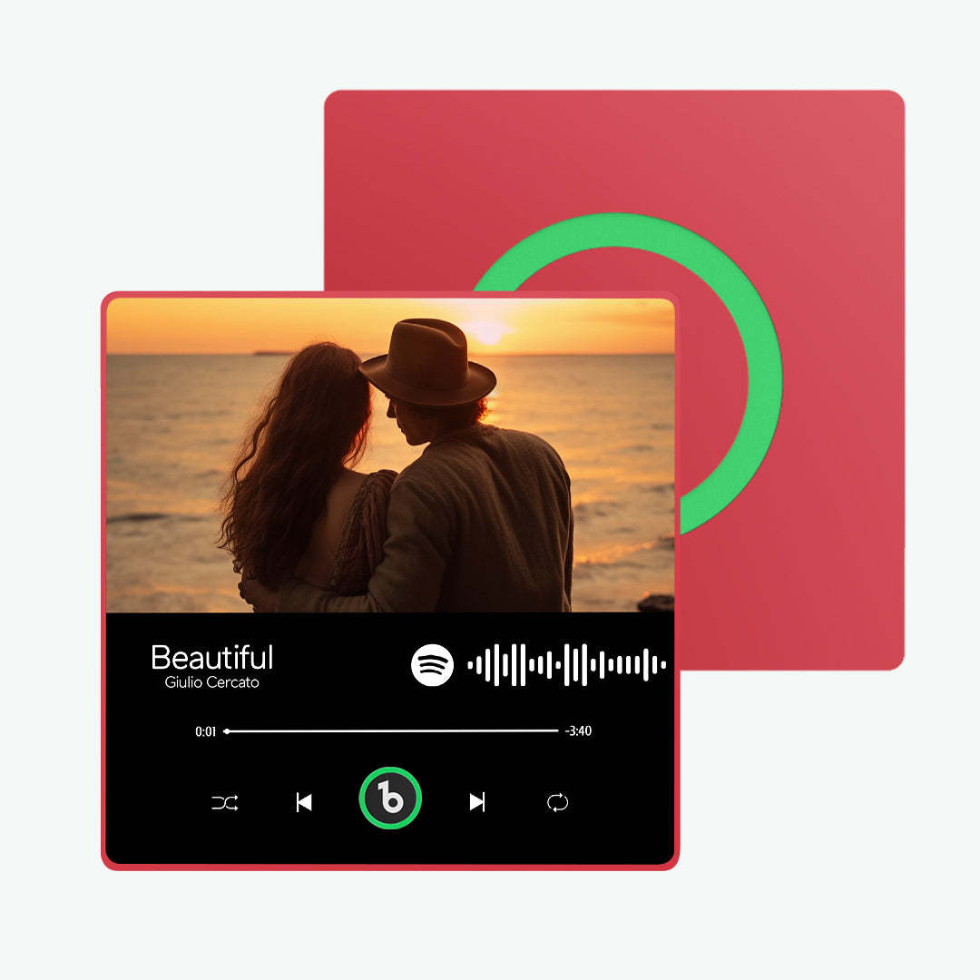 新しい 4.0 アップグレードカスタム音楽冷蔵庫用マグネットカラフルなフレームアルバム冷蔵庫用マグネット歌再生可能彼女へのギフト -