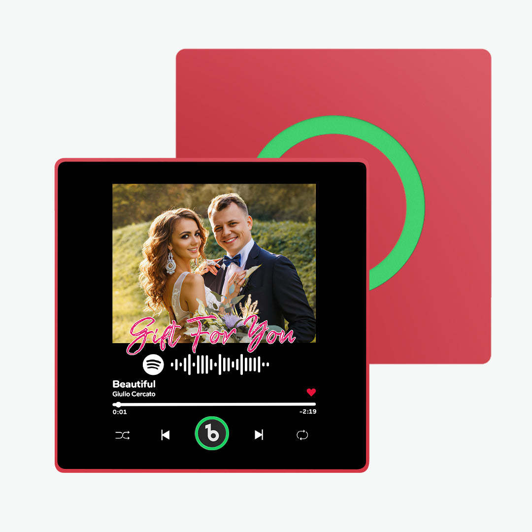 カスタム音楽冷蔵庫マグネット カラフルなフレーム付き パーソナライズされた Spotify 冷蔵庫マグネット 写真付き ウェディングギフト -