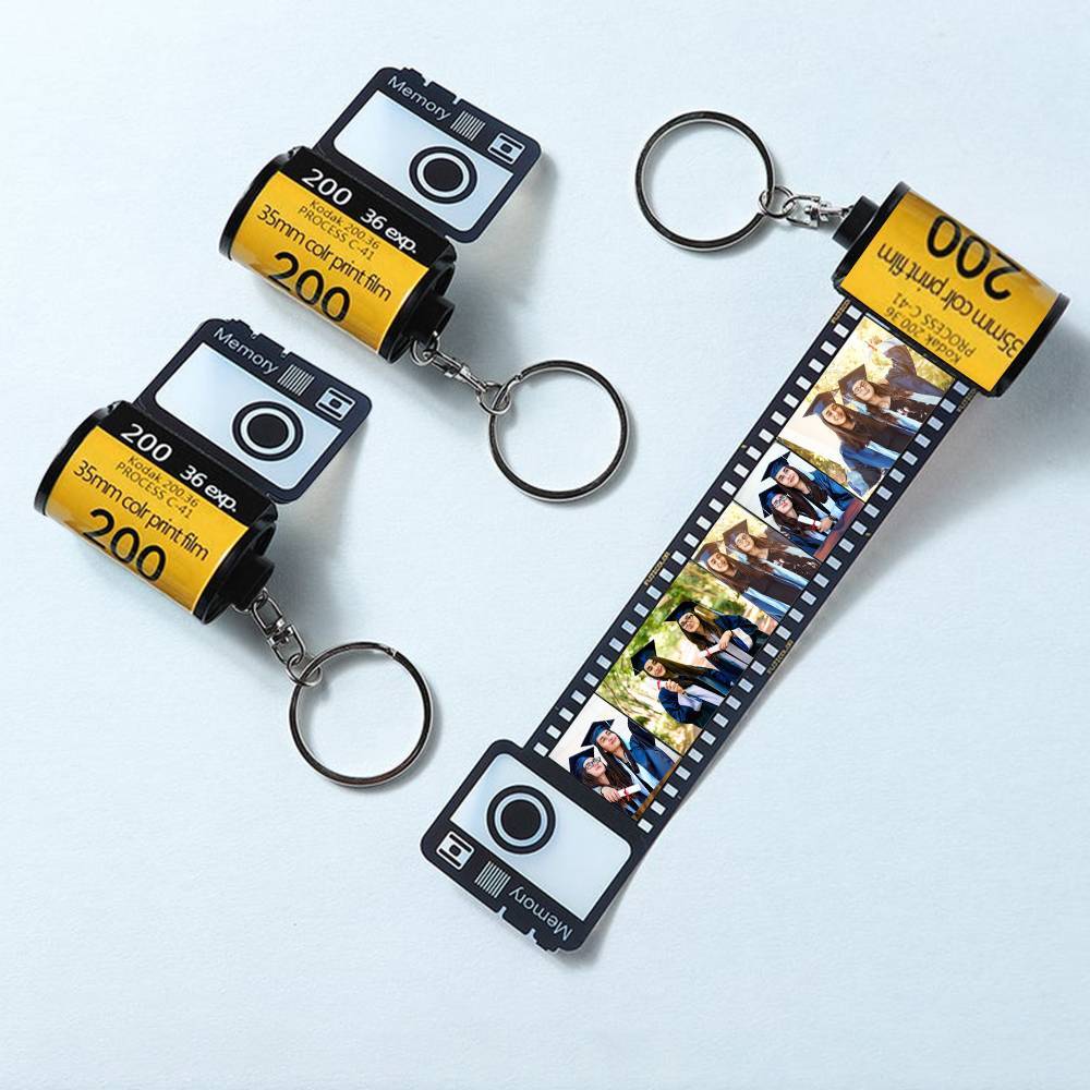 卒業プレゼント-カスタムカメラロールキーホルダーベスト贈り物‐写真20枚添付製作