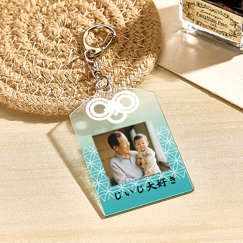 お守り フォトキーホルダー 子供 ペット 写真入れ 敬老の日 出産祝い 名前刻印 ストラップ 子供 孫 名前 アクリルプレート 小さい お守り型 写真 名前 プレゼント 赤ちゃん ベビーグッズ 子供 犬 猫 ギフト 卒業祝い 縁起物 健康祈願