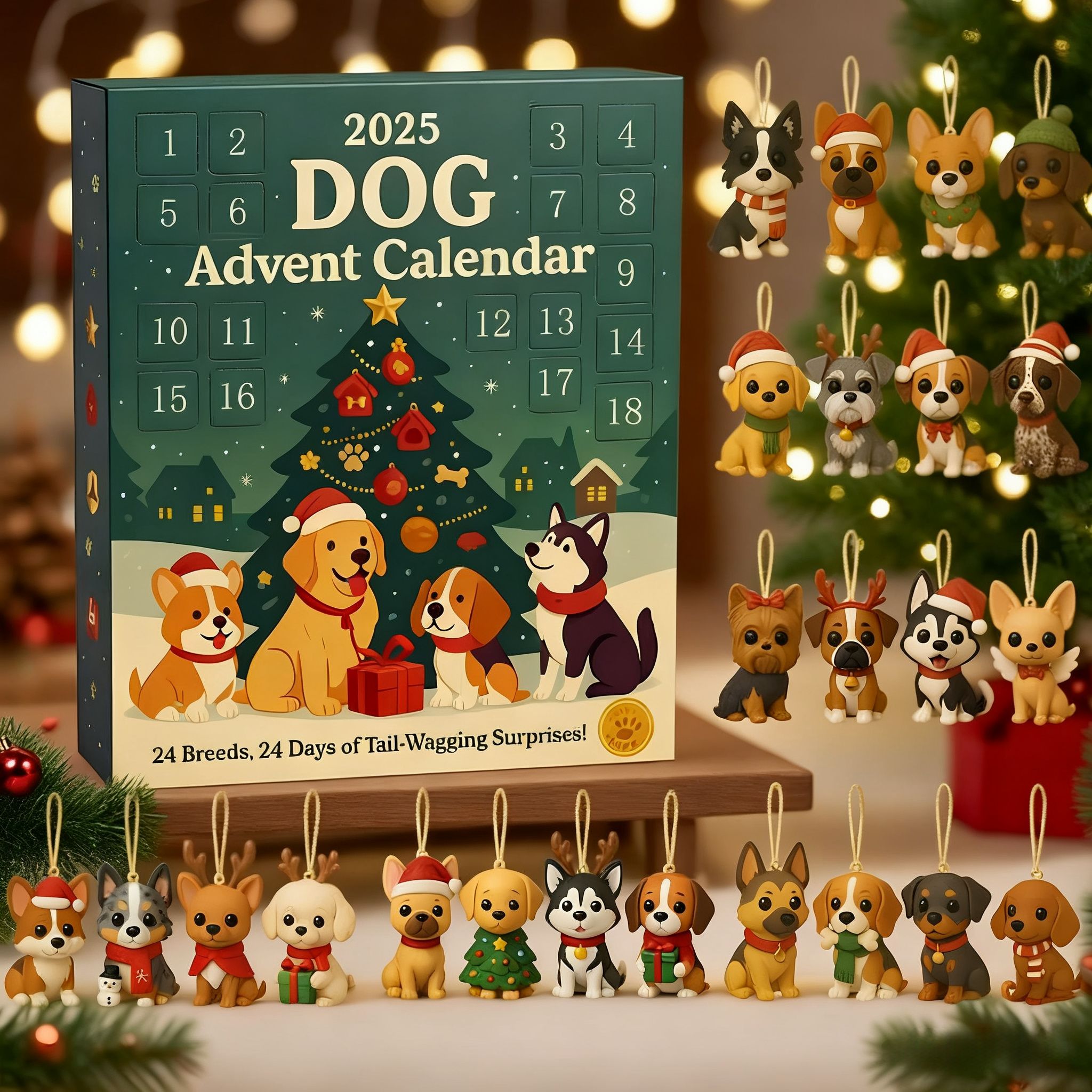 クリスマス 犬用アドベントカレンダー 2025 24日間カウントダウン ペット愛好家向けサプライズボックス