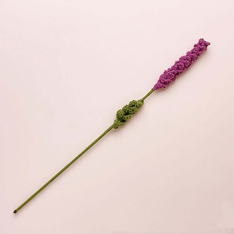 かぎ針編み花ラベンダー手編みプレゼント