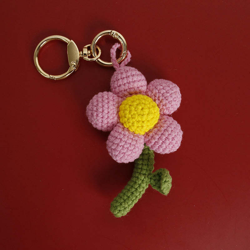 かぎ針編み花造花手作りの編み物-素敵な誕生日プレゼント