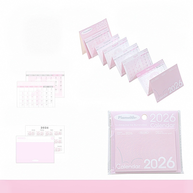 2026年メモリアルカレンダー 365日卓上カレンダー 2026年パンチカードカレンダー かわいいカレンダー