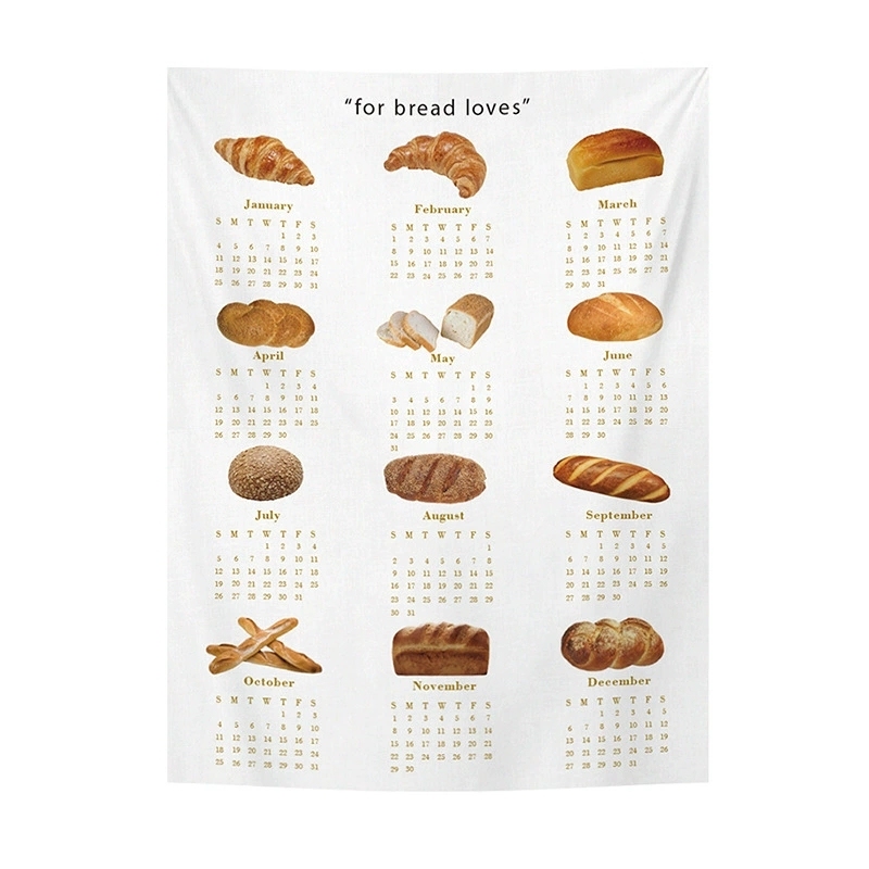 2026 Insスタイル壁掛けカレンダータペストリートレンディな寝室壁掛けカレンダー
