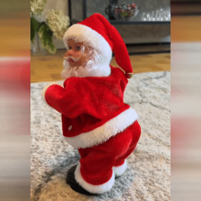踊るサンタクロースのおもちゃ,音楽に合わせて踊る面白いサンタクロースのクリスマスダンスデコレーション