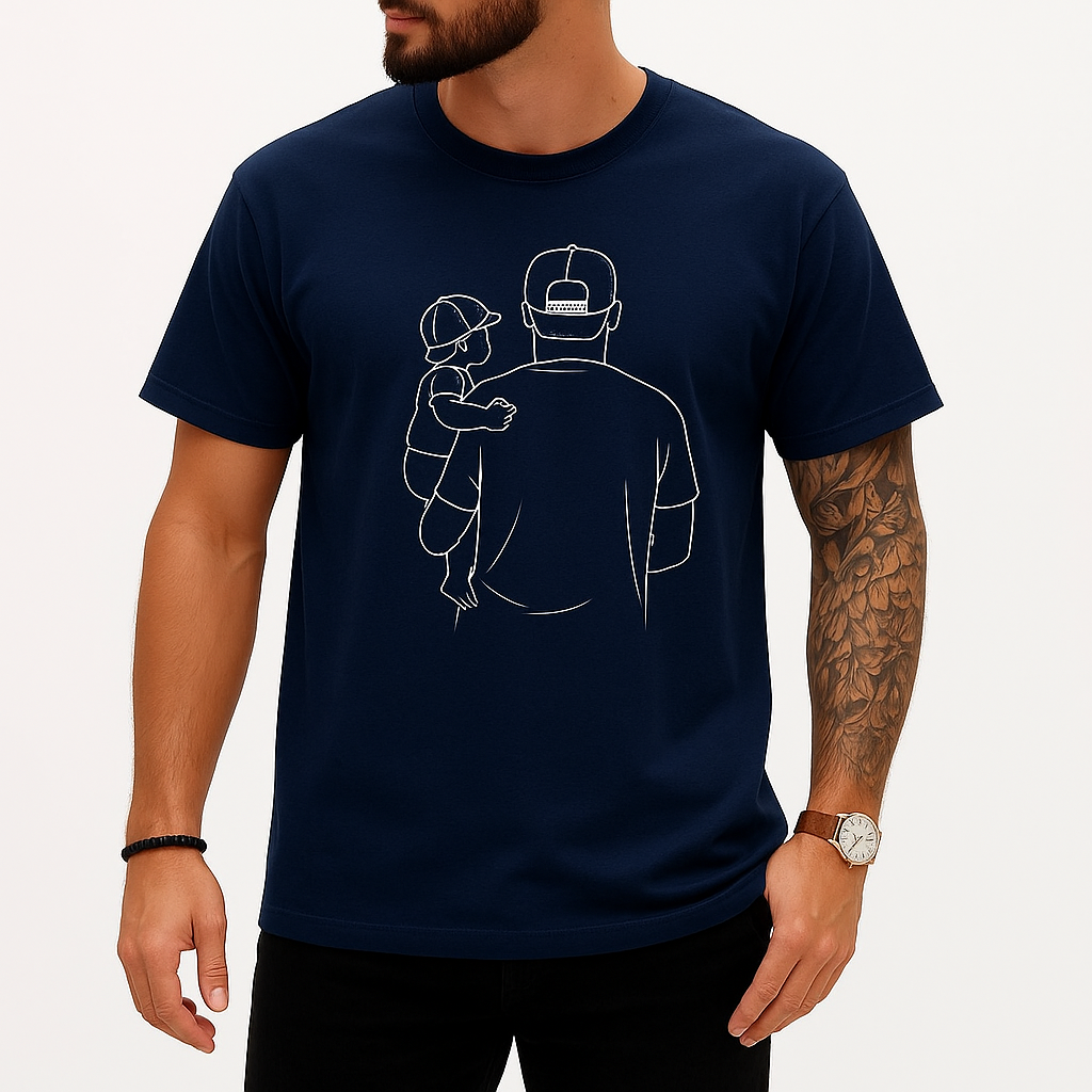 お父さんのためのパーソナライズされた写真入りシャツ,お父さんのポートレートtシャツ,父の日ギフト