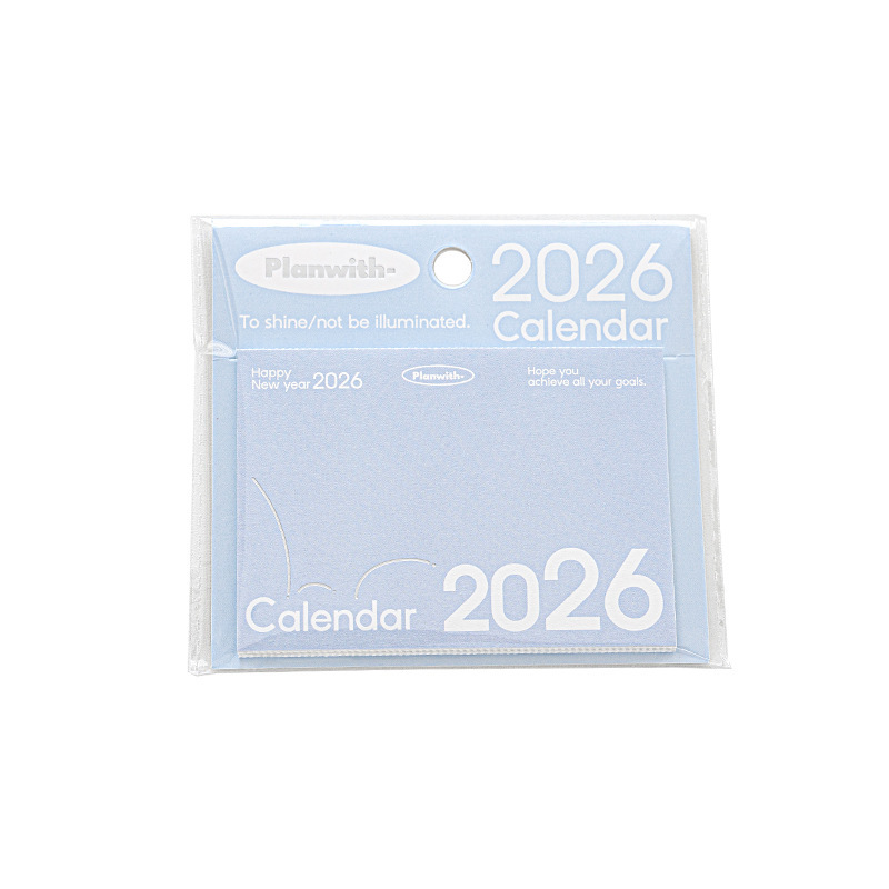 2026年メモリアルカレンダー 365日卓上カレンダー 2026年パンチカードカレンダー かわいいカレンダー
