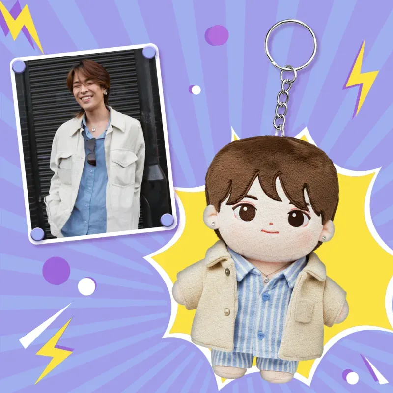 カスタム写真ぬいぐるみ人形キーチェーン パーソナライズされた漫画ミニミーぬいぐるみキーチェーン 彼へのギフト
