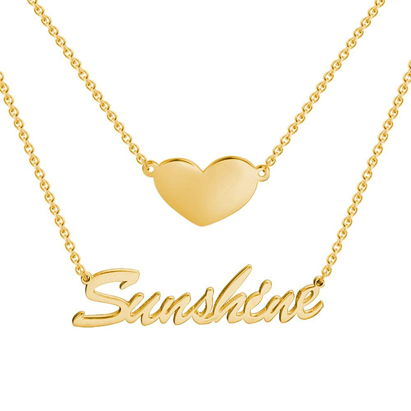 Two Layers Name Necklace image number 1