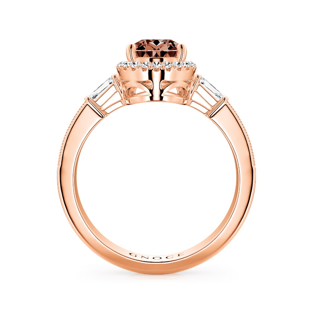 แหวนรูปหยดน้ำตาสีน้ำตาล image number 2