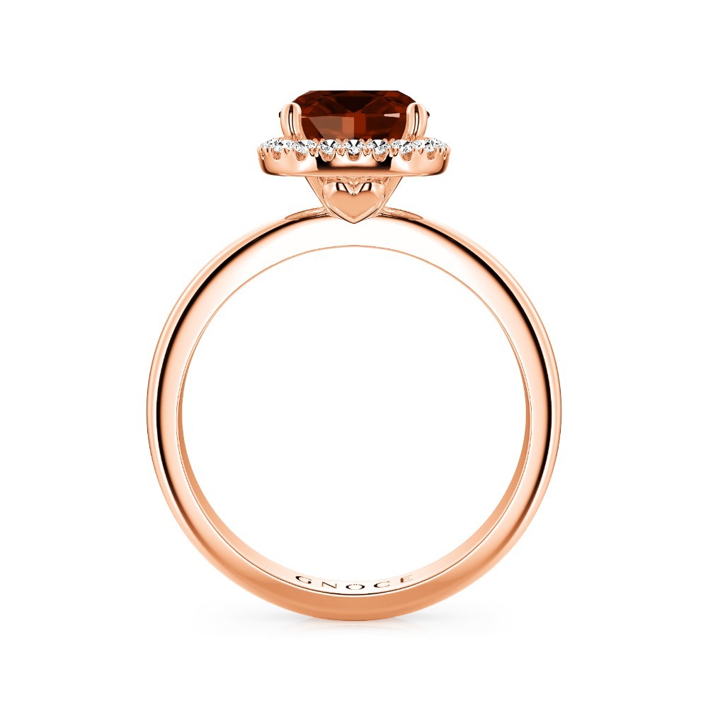 แหวนสี่เหลี่ยมสีน้ำตาล image number 2