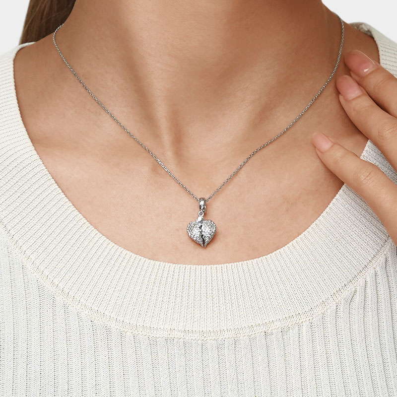 จี้หัวใจสลักได้ image number 3