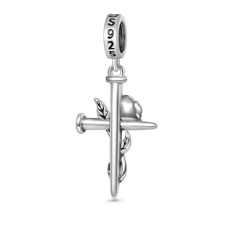 จี้กางเขนดอกกุหลาบ image number 1