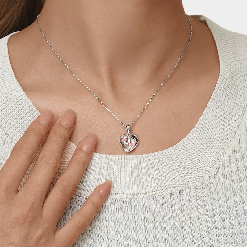 จี้รูปรอยเท้าที่สามารถสลักได้ image number 4