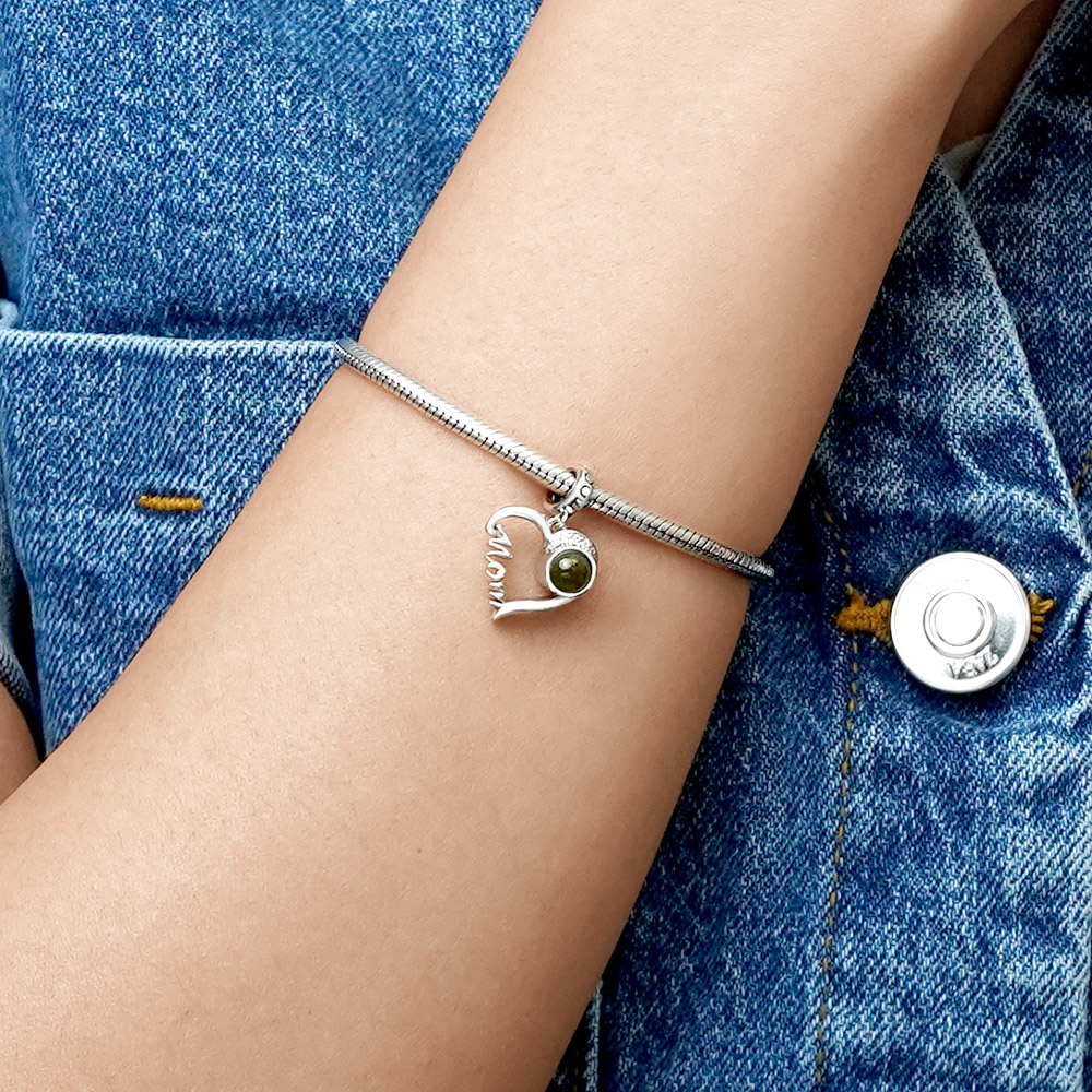 จี้รูปถ่ายความรักของแม่แบบฉายภาพ image number 6