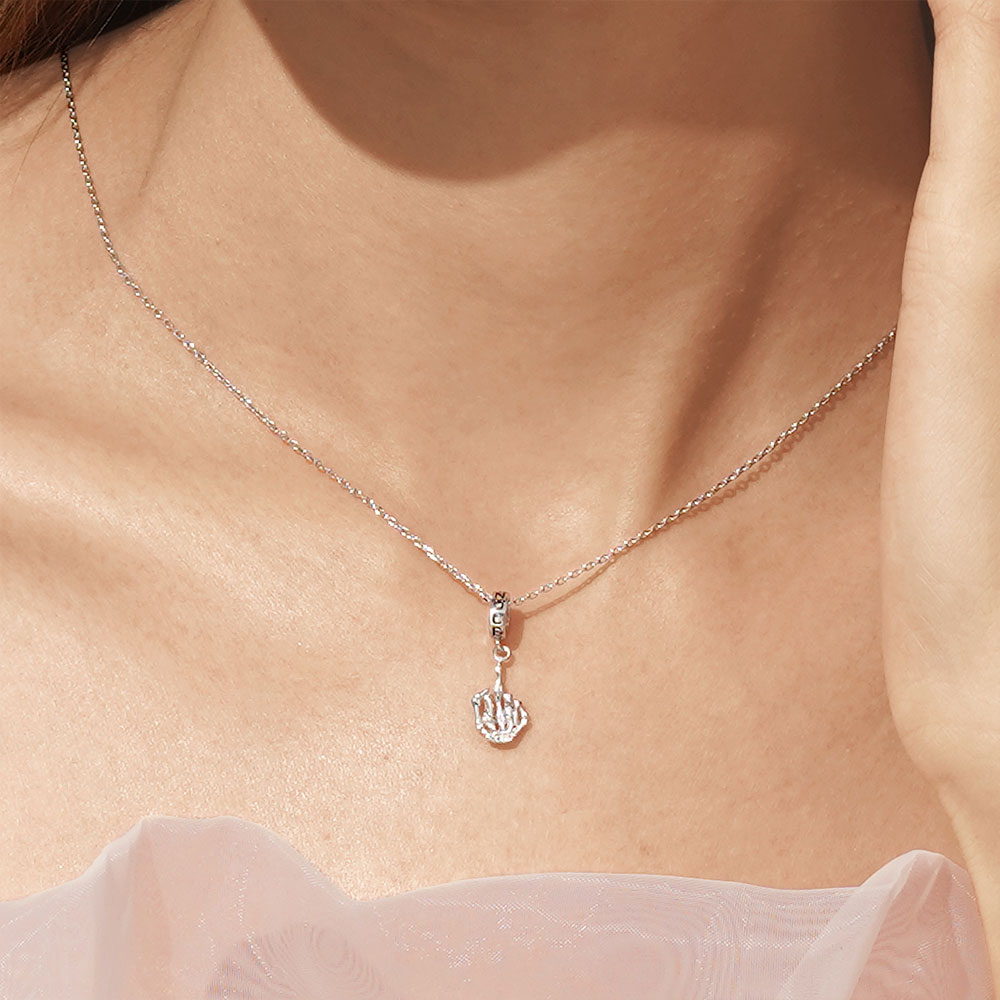 จี้รูปกะโหลกชูนิ้วกลาง image number 6