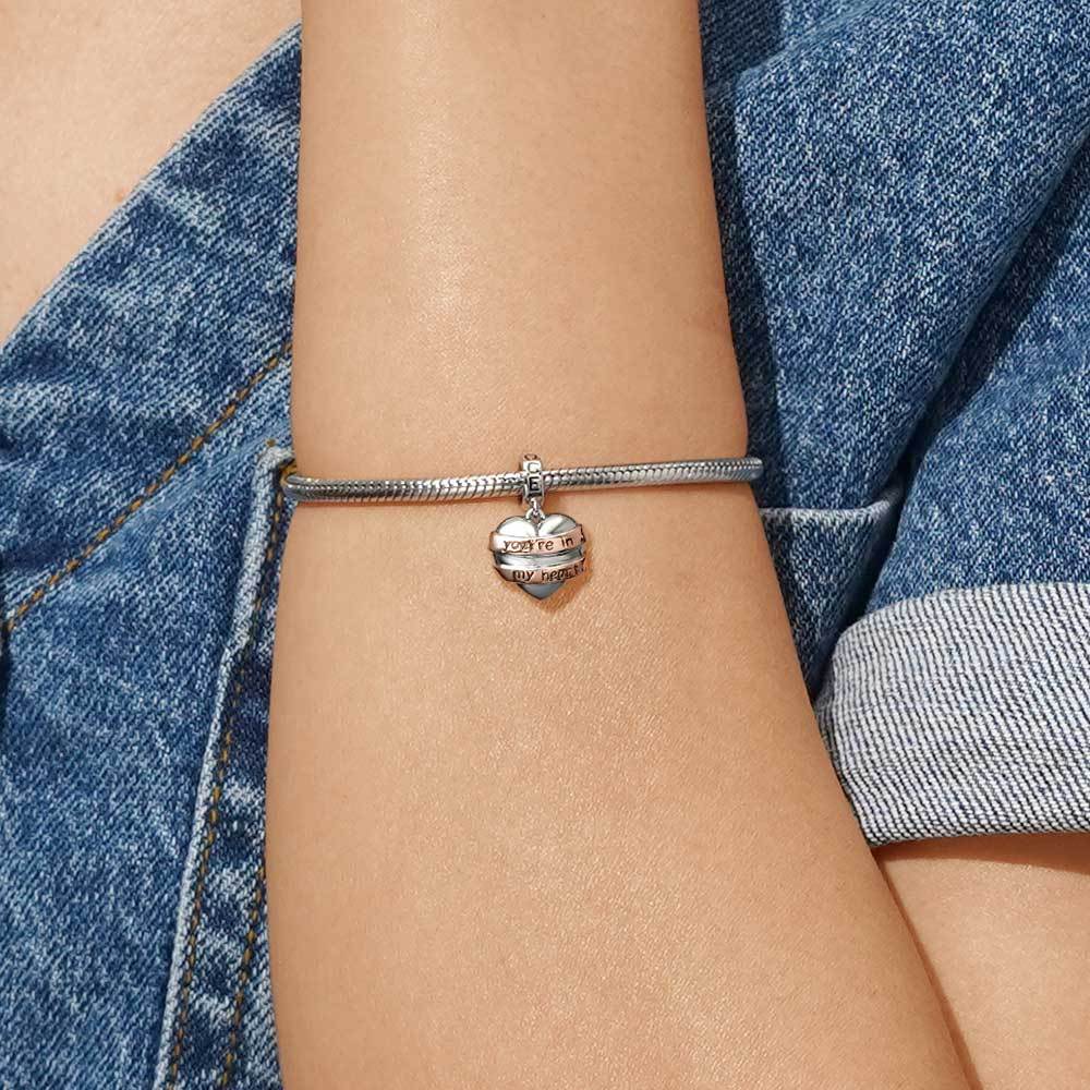 จี้รูปหัวใจและริบบิ้นที่สามารถสลักได้ image number 5