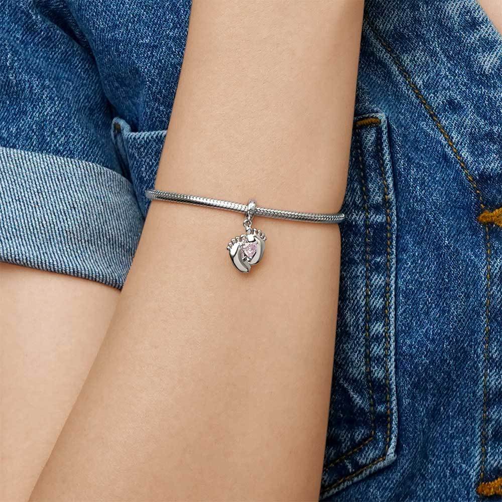 จี้รูปรอยเท้าเด็กที่สามารถสลักได้ image number 4