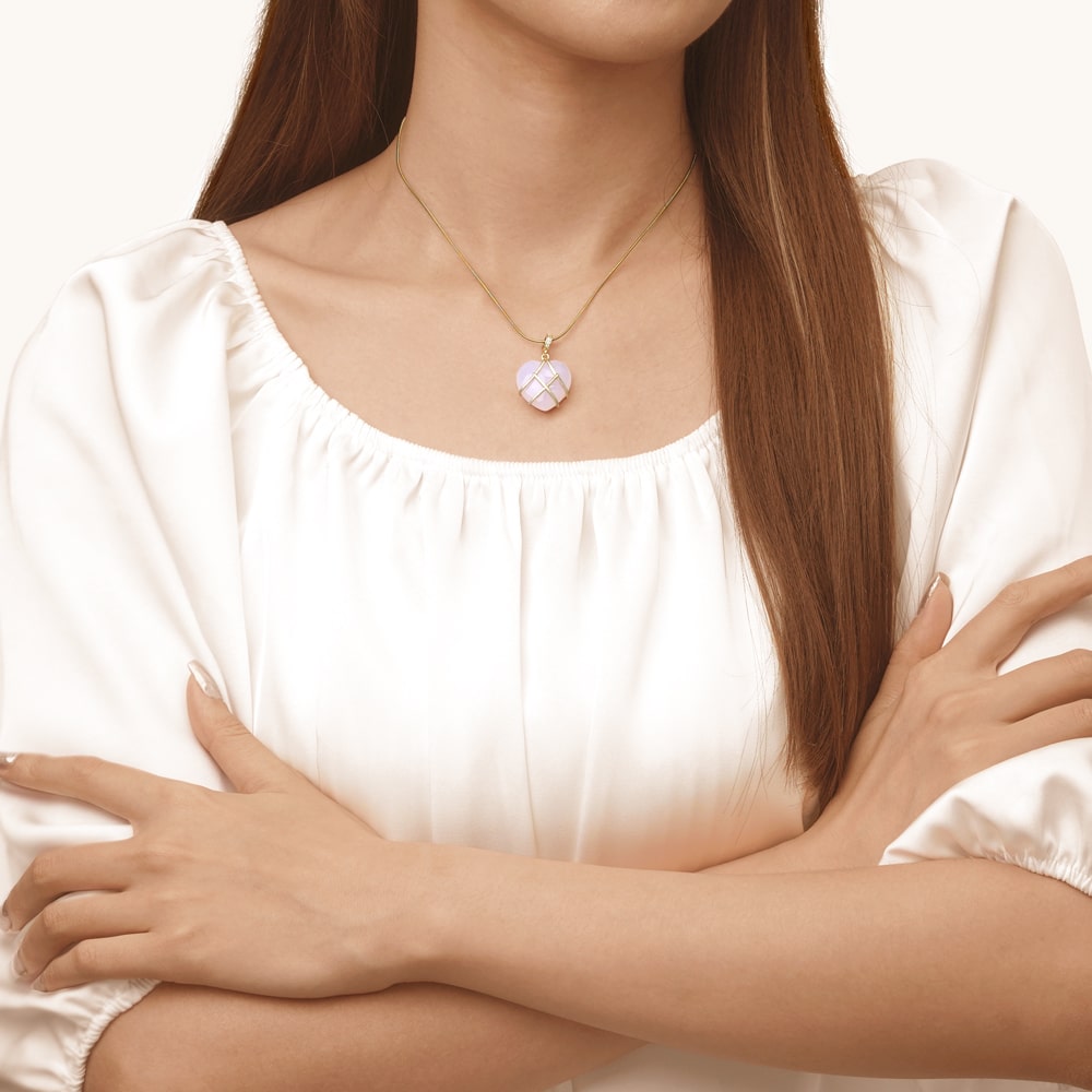 สร้อยคอหัวใจสีชมพู Barbie image number 3