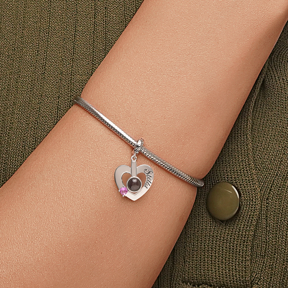 จี้รูปหัวใจพลอยประจำเดือนเกิด image number 3