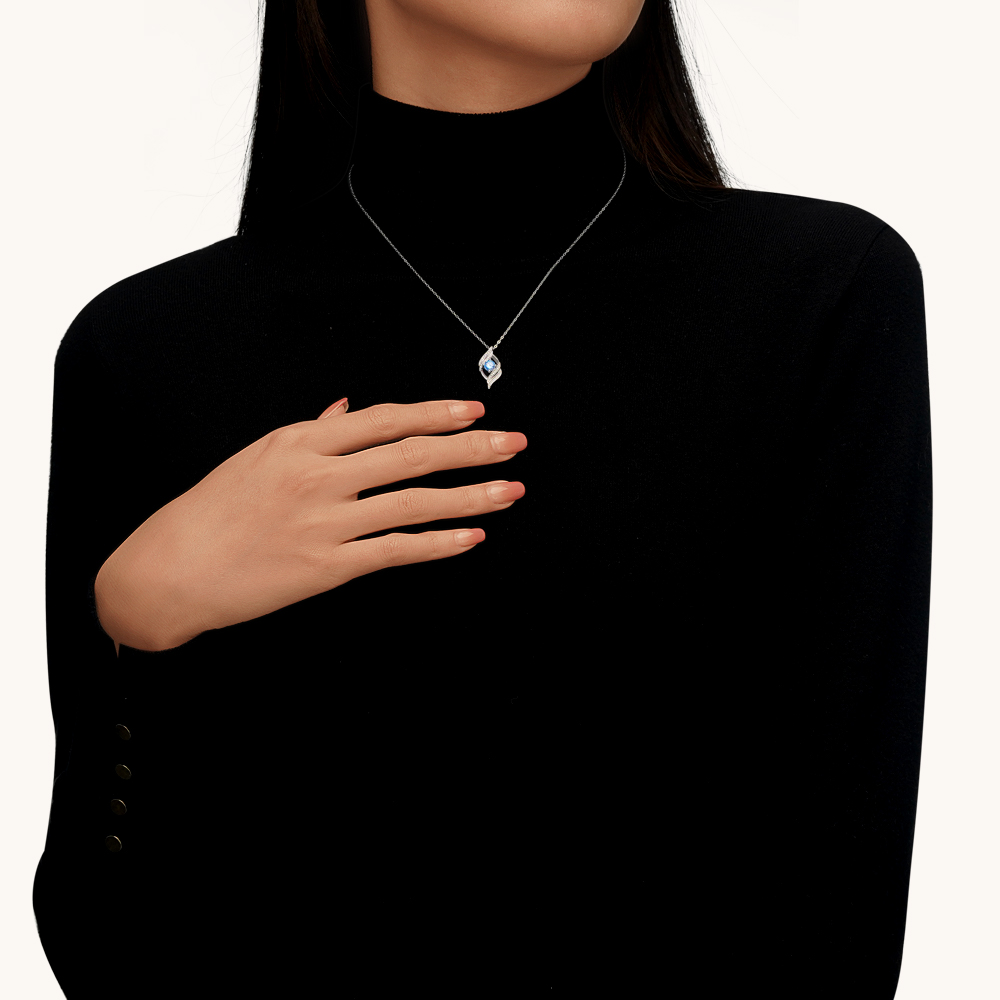 สร้อยคอโค้งพลอยประจำเดือนเกิด image number 5