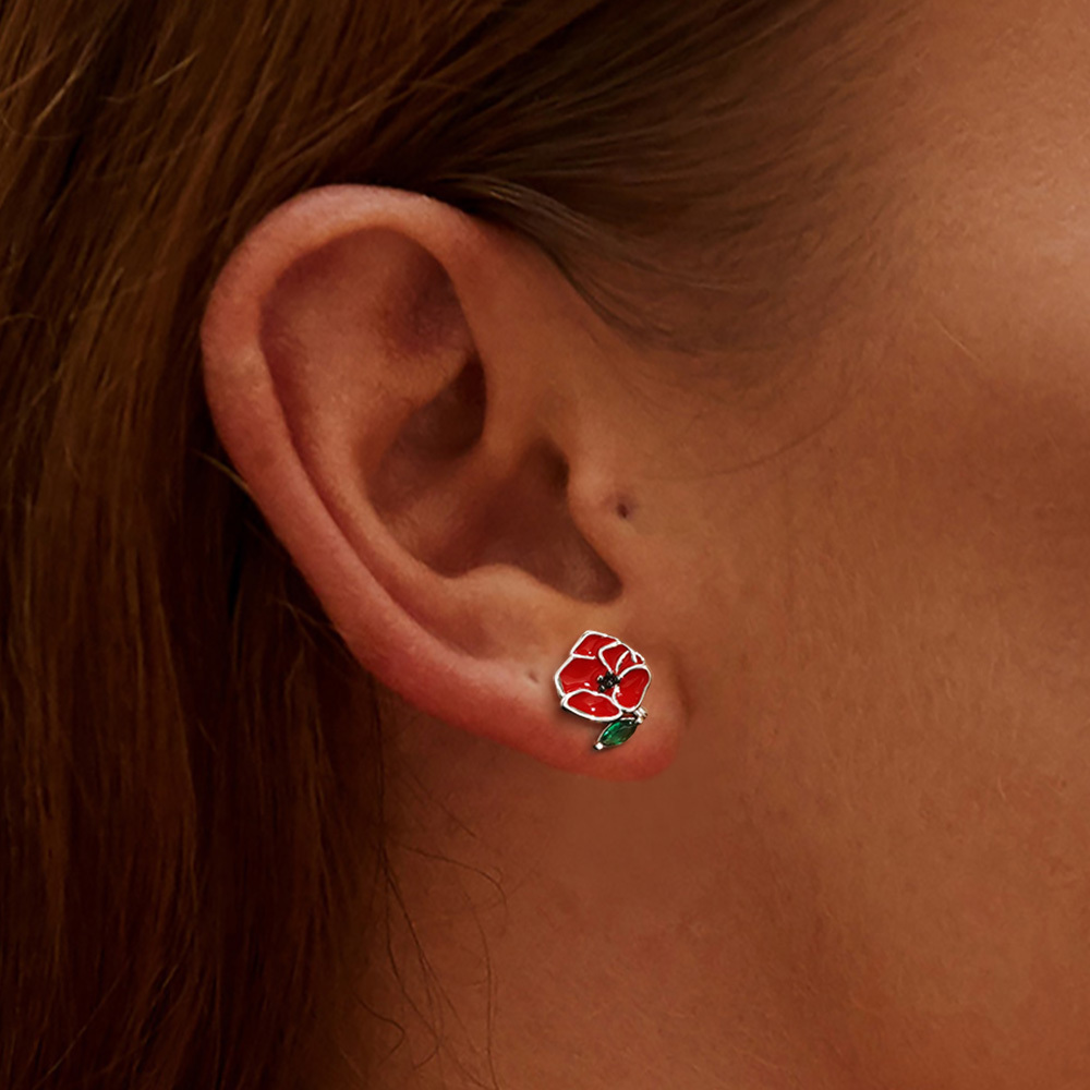 ต่างหูดอกป๊อปปี้ image number 4