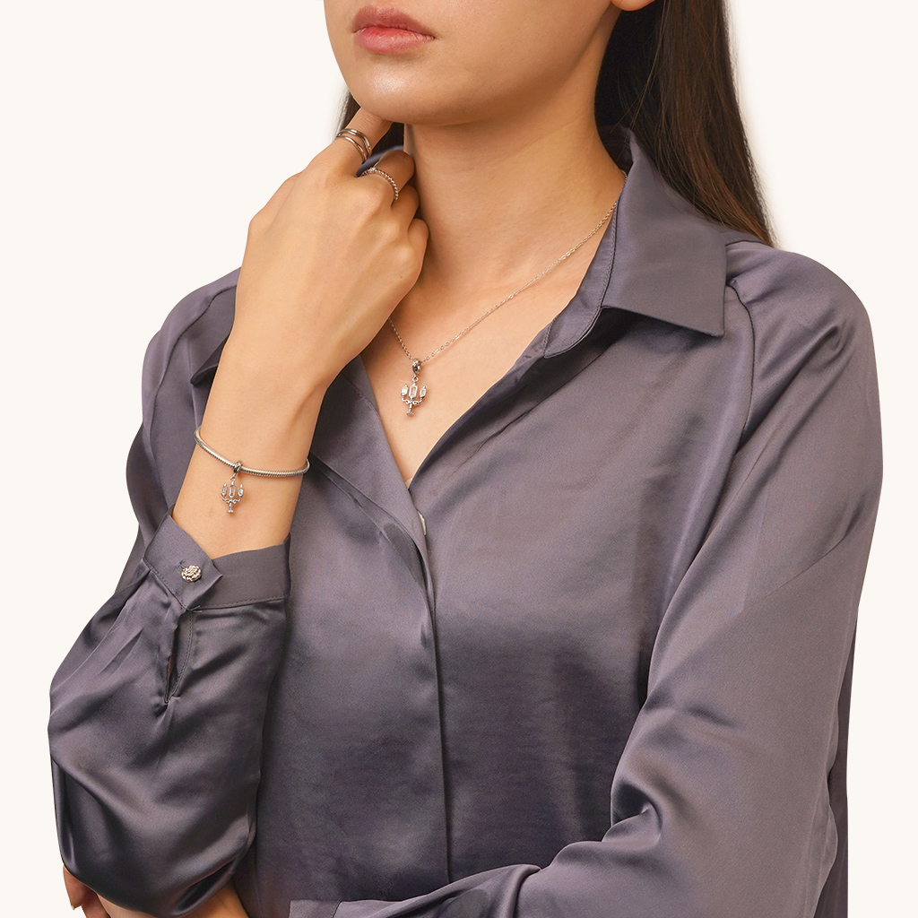 จี้รูปเชิงเทียน image number 3