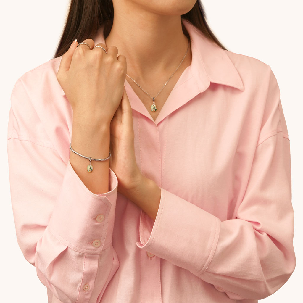 จี้รูปใบโคลเวอร์สี่แฉก image number 3