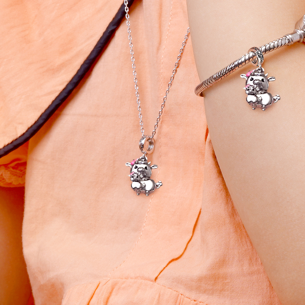 จี้วัวและลูกวัว image number 3