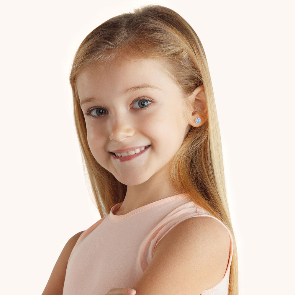 ต่างหูสตั๊ดมูนสโตน image number 2