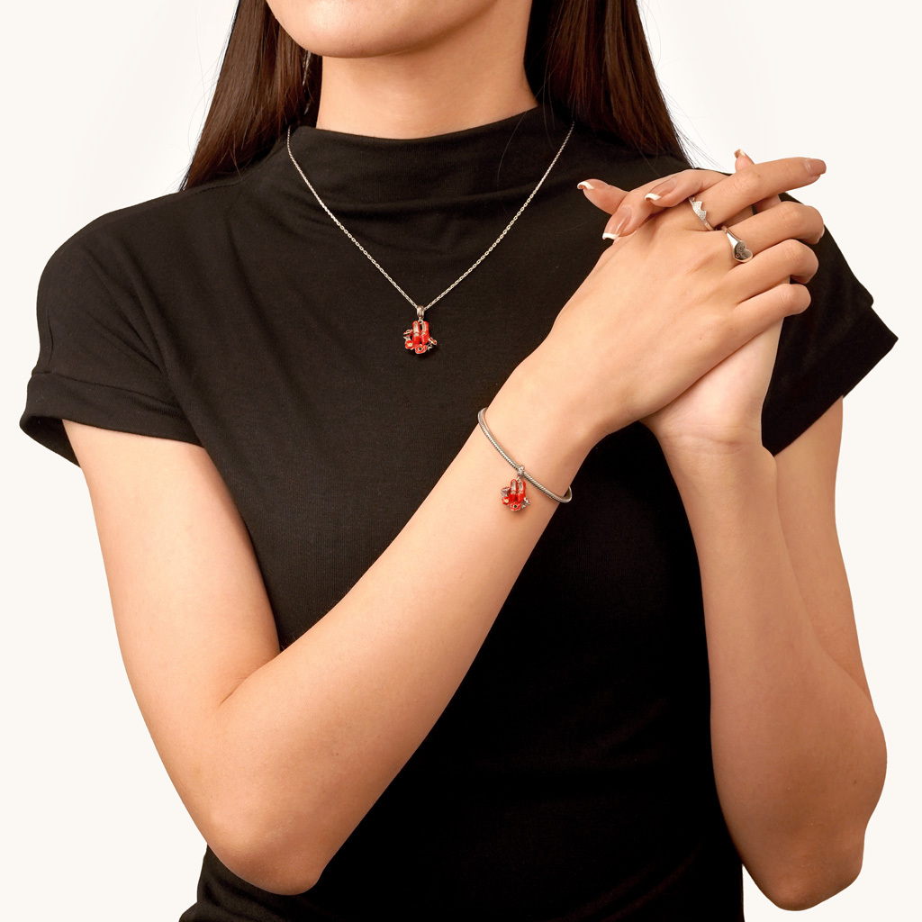 จี้รองเท้าทับทิม image number 3